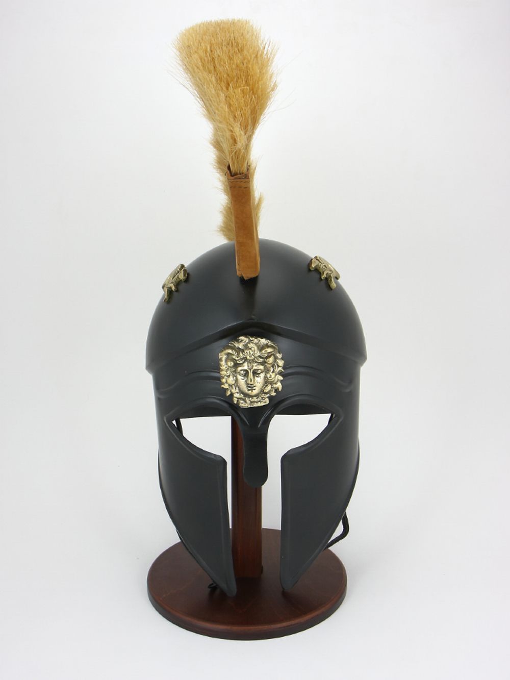 Nautical Шлем троянский "Ахиллес" со светлым плюмажем