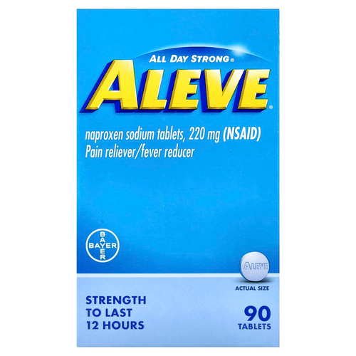 Aleve, Напроксен натрия в таблетках, 220 мг, 90 таблеток