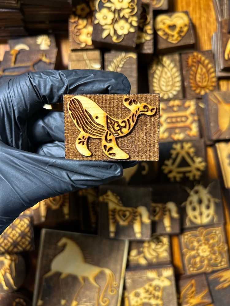 Деревянный штамп 047 (5x3,5 см)