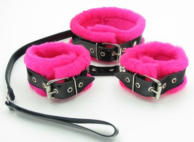 Набор с розовым мехом BDSM Light 760001ars