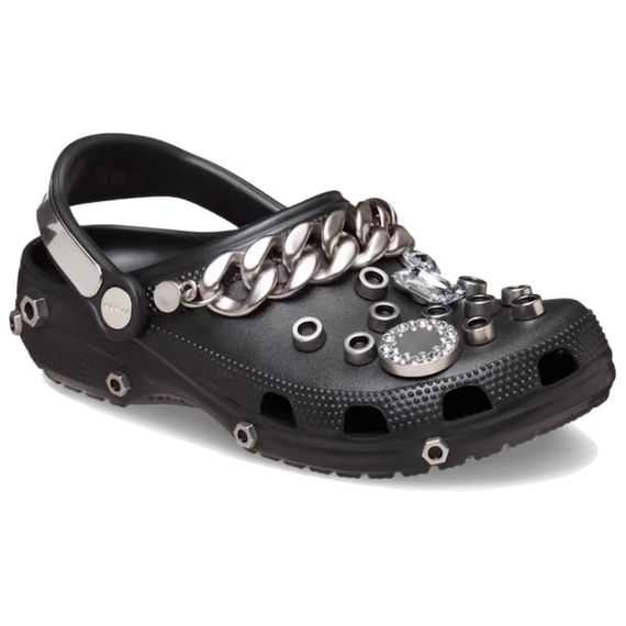 Crocs Classic Clog 'Silver Black'