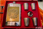 Набор подарочный Фляга и стопки (Герб)