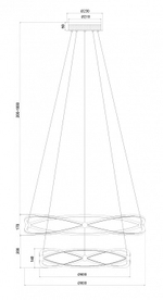 Подвесной светильник Maytoni Weave MOD062PL-L103CH3K