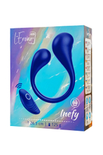 Синий многофункциональный вибратор Inefy с пультом ДУ (Цвет: синий)