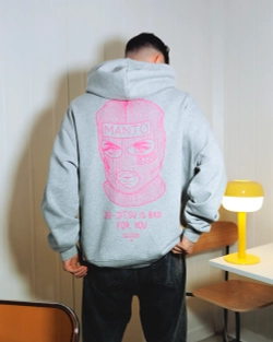 Худи MANTO BALACLAVA OVERSIZE серая