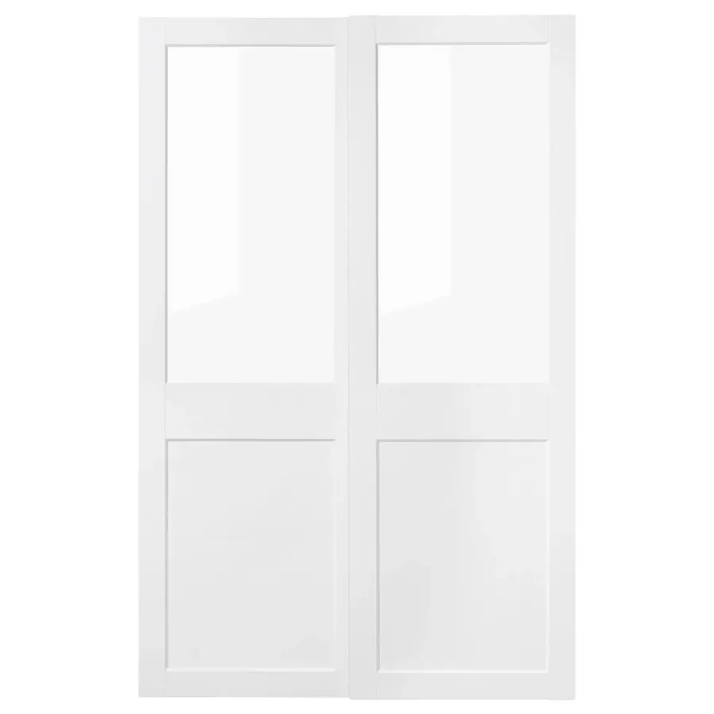 Раздвижные двери - IKEA GRIMO/ГРИМО ИКЕА, 236х150 см, белый