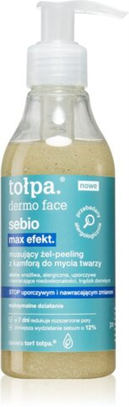 Tołpa Dermo Face Sebio - очищающий гель-пилинг /   195  ml  / GTIN 5902719416682