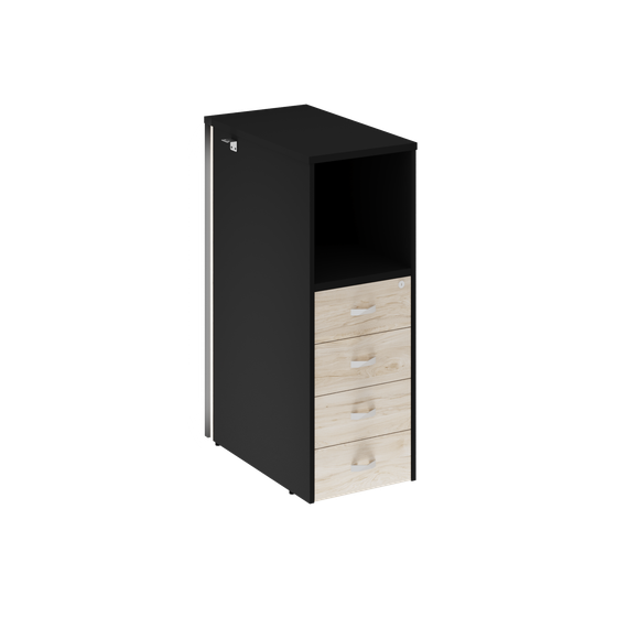 Оникс Тумба с подсветкой 4 ящика завершающая, правая O.R-TV-4.S (R)  436*767*1185