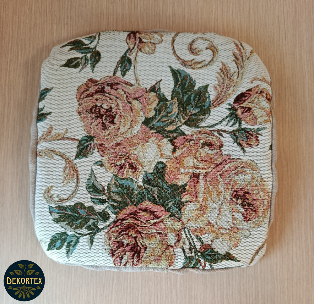 Набор чехлов на табурет из гобелена Розарий (33х33 см) - 2шт