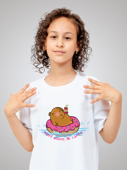 Футболка "Капибара" (Don't worry, be cappy!)