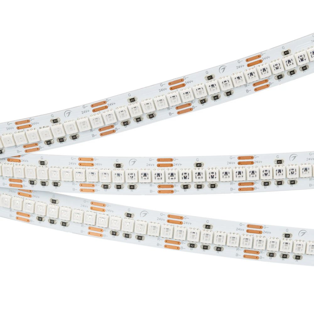 Светодиодная лента RT-G240-12mm 24V RGB (18 W/m, IP20, 3838, 5m) (Arlight, Открытый) 028257(2)