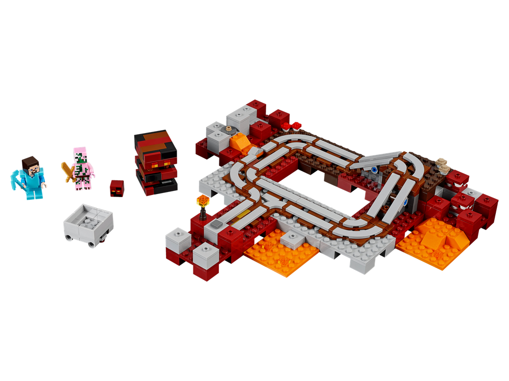 LEGO Minecraft: Подземная железная дорога 21130 — The Nether Railway — Лего Майнкрафт