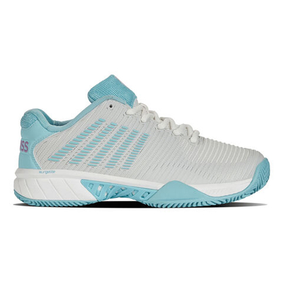 Женские теннисные кроссовки K-Swiss Hypercourt Express 2 Clay Court Shoe Women - White, Light Blue