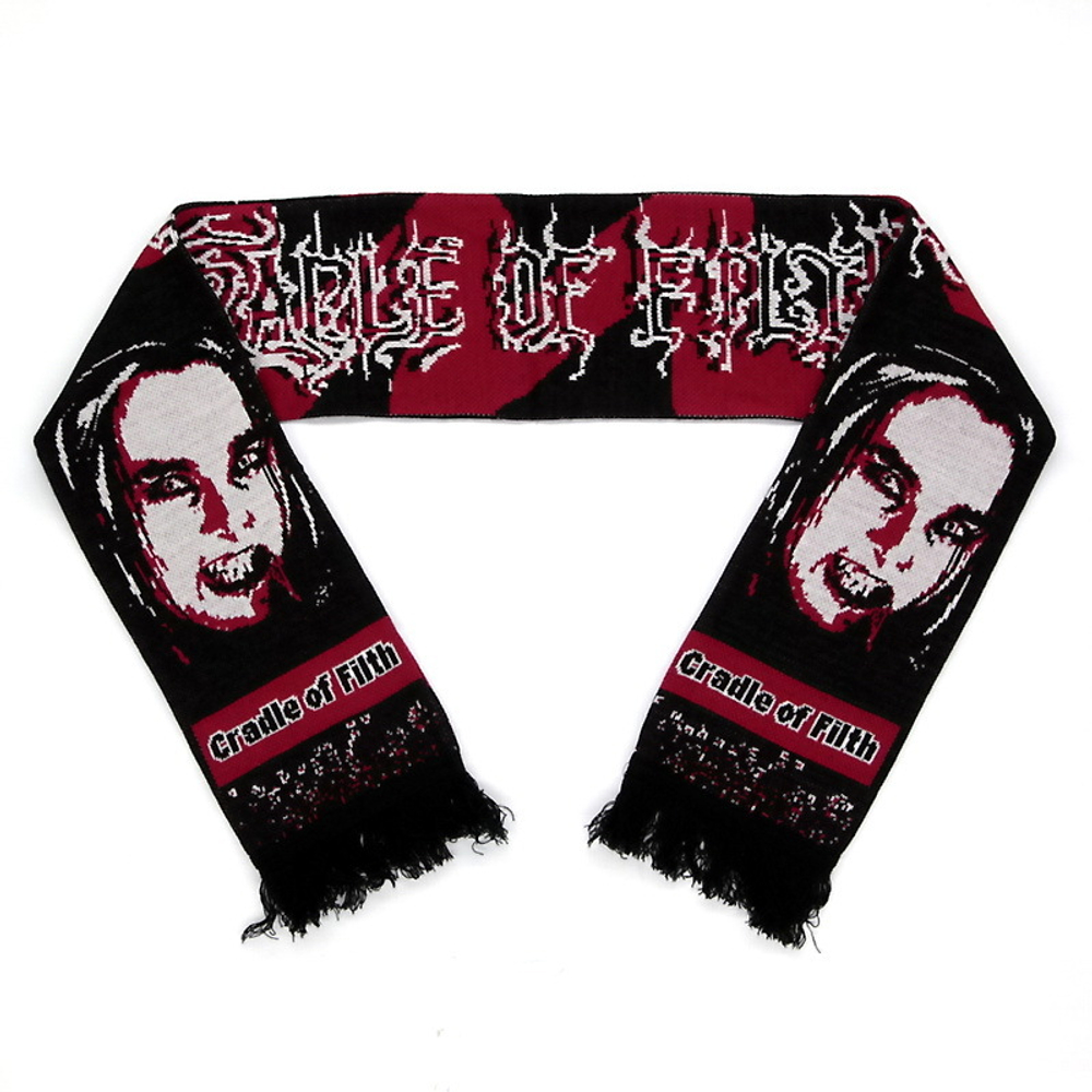 Шарф Cradle Of Filth вязаный