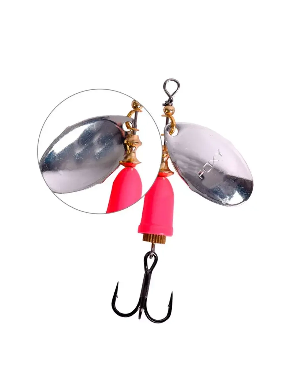 Блесна для рыбалки вращающаяся LureMax Foxy