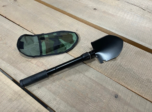 Лопата складная "Терминатор" в чехле, 42 см, черная (1 шт.)