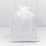 Мешочек 30х40см Лен искусственный (Белый)