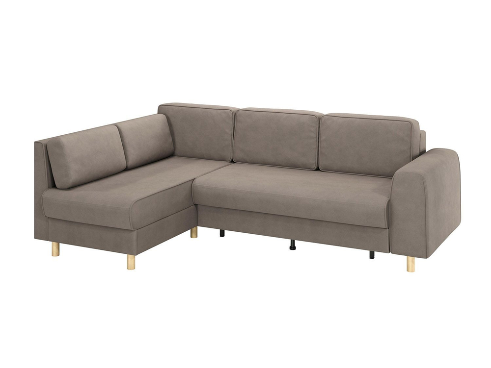 Диван-кровать угловой Шелдон / букле Лайк кофейный 230