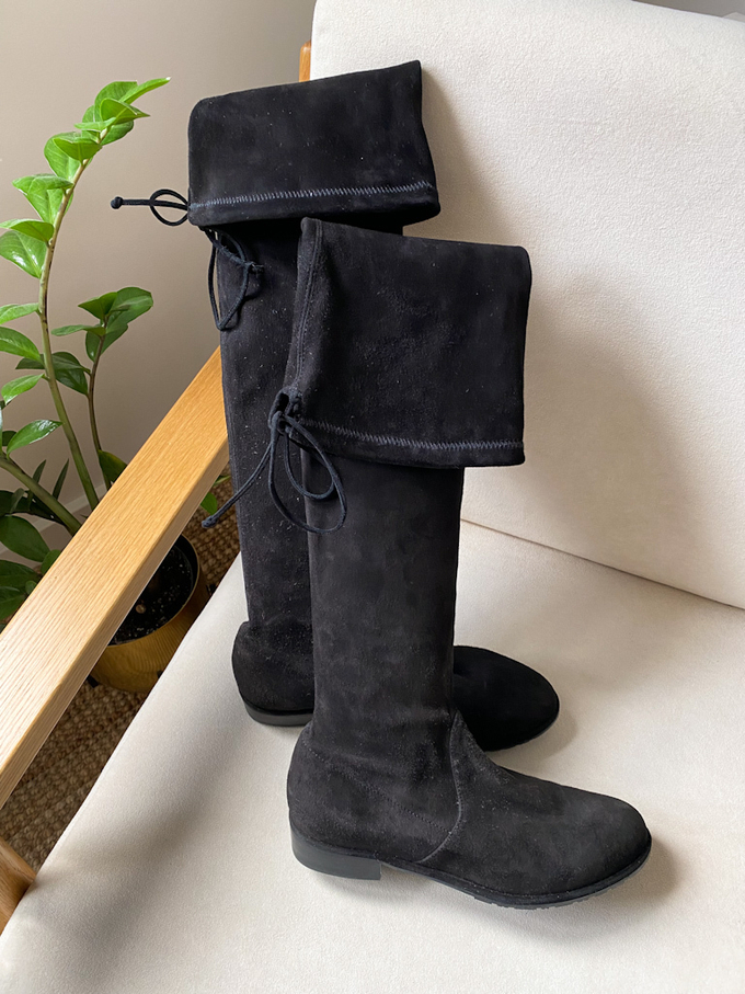 Замшевые сапоги Stuart Weitzman, 37,5