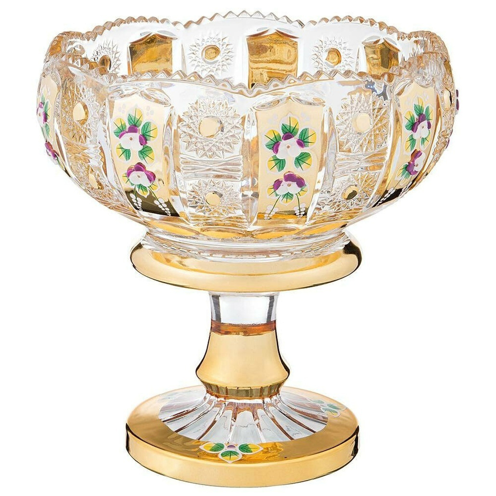 Конфетница "Lefard Gold Glass" 20см