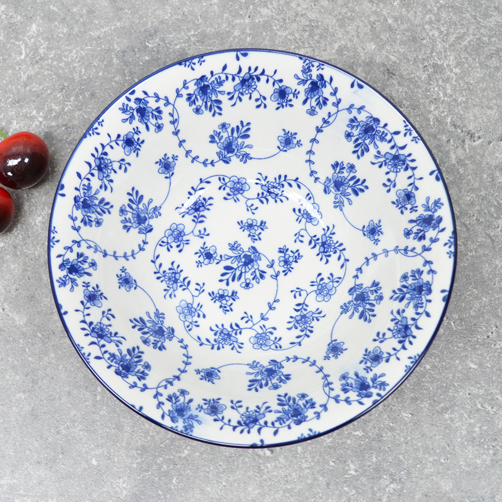 Салатник 550мл 18см Голубой ситец