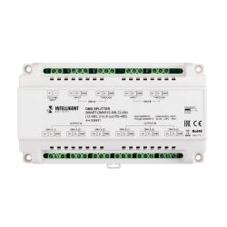 INTELLIGENT ARLIGHT Сплиттер SMART-DMX512-306-72-DIN (12-48V, 2-in, 6-out, RS-485) (IARL, IP20 Металл, 5 лет) 038937