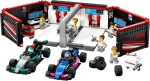Конструктор LEGO City 60444 Гараж F1 для Mercedes-AMG и Alpine