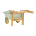 Набор для игры в песок с тачкой (5предм.) ведерко,совок,грабли,форм,сет.212-7