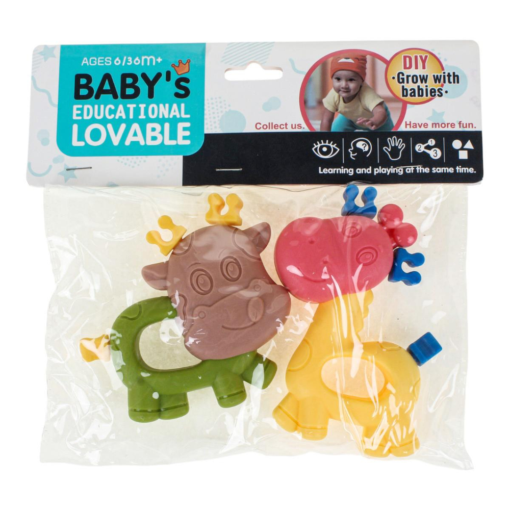 Набор погремушек 4шт, пакет 26-6