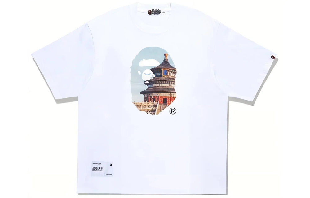 A Bathing Ape Bathing Ape Monkey Roams The World Collection Fw23 Футболка