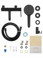Смеситель для ванны с душем WONZON & WOGHAND STICK WW-88639017-MB черный матовый
