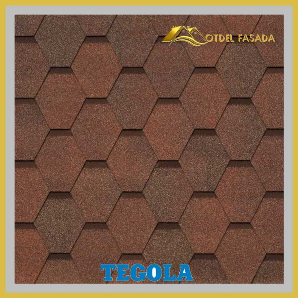 Гибкая черепица TEGOLA VENETO Nocciola 418 2.86м2