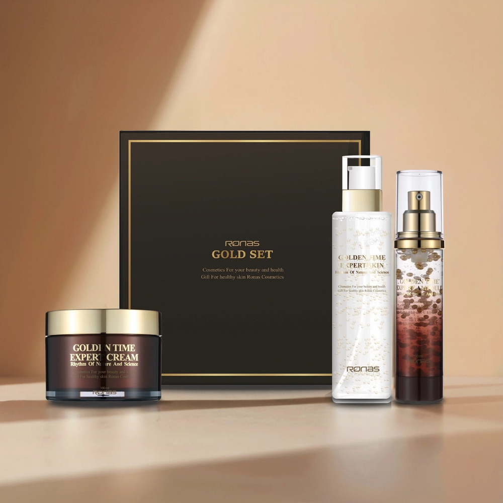 Ronas Набор c ярко выраженным anti-age эффектом для сухой, возрастной кожи-Gold Set