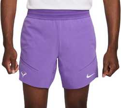 Мужские шорты теннисные Nike Court Dri-Fit Advantage Short 7in Rafa - action grape/yellow strike/white