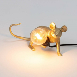 Настольная лампа Mouse Lamp Lyie Down Gold USB 15232