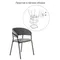 Стул Turin темно-серый с чёрными ножками