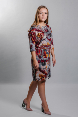 Трикотажное платье 1481А, Город #159Га051481А