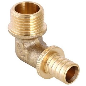 Угольник аксиальный Valtec с переходом на наружную резьбу 20 (2,8) х 3/4" (VTm.453.BG.002005)