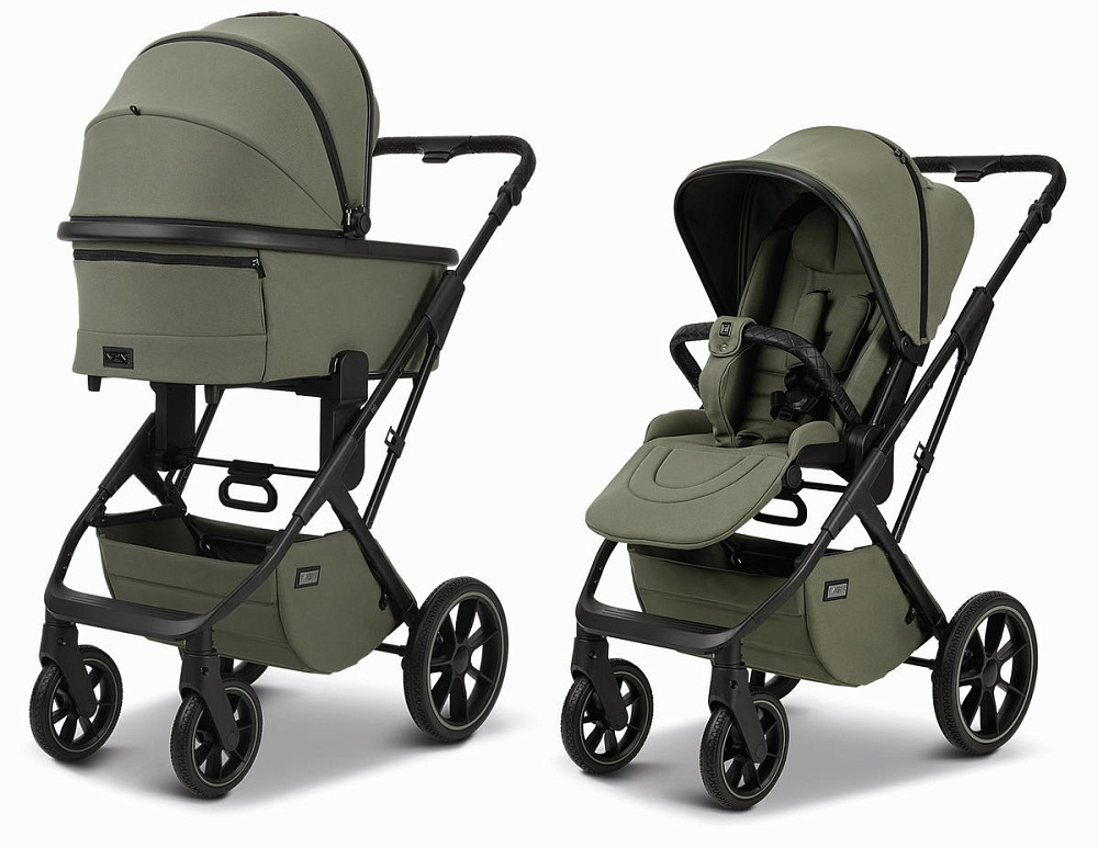 Коляска Moon Piu 2 в 1 Moss Green