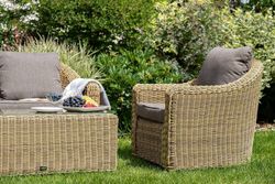 "Кон Панна" столик журнальный из искусственного ротанга, цвет соломенный