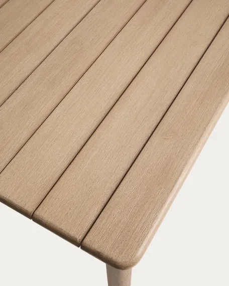 Комплект садовой мебели стол Sori и 4 стула Nina из акации и бежевой веревки