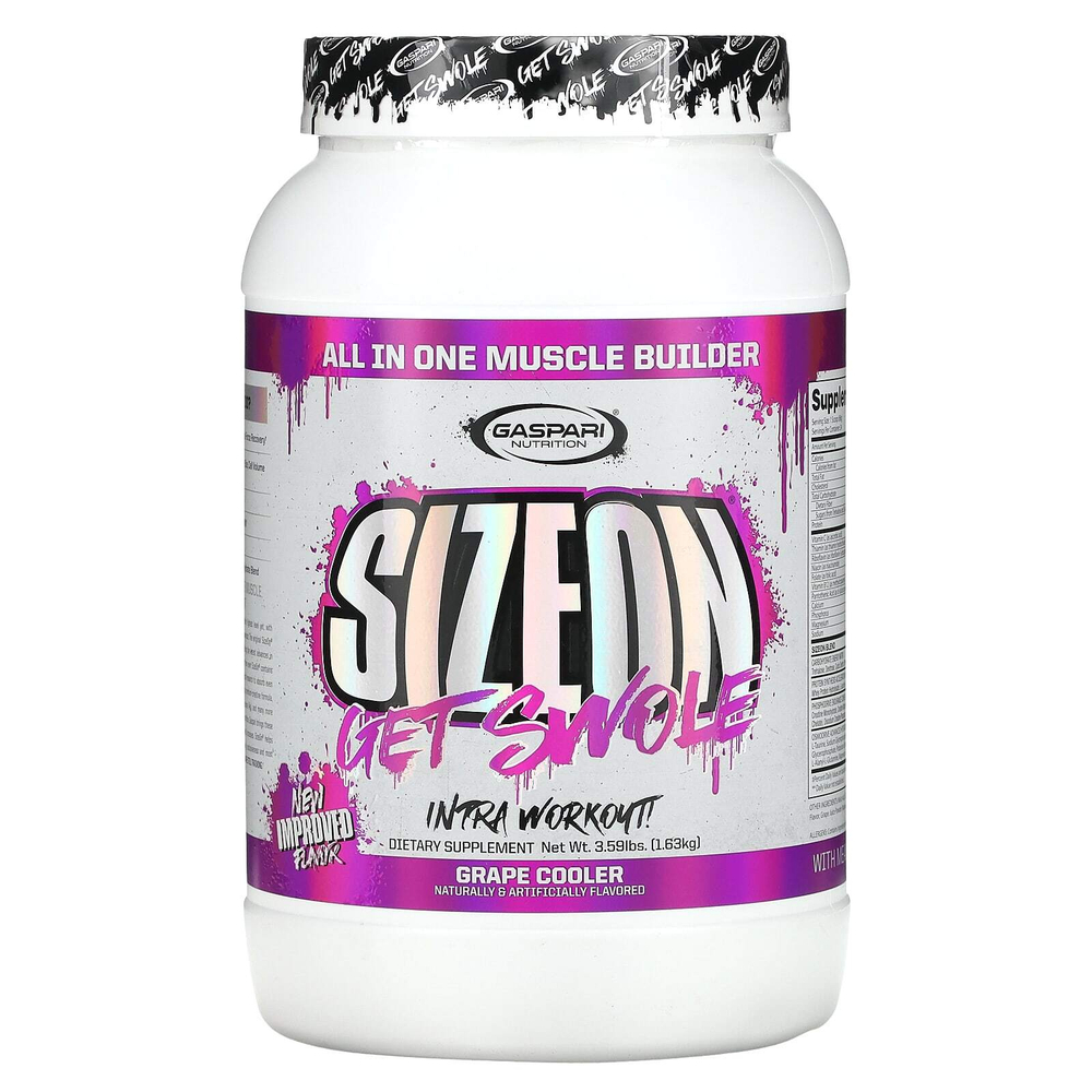 Gaspari Nutrition, SizeOn, All In One Muscle Builder, охладитель для винограда, 1,63 кг (3,59 фунта)