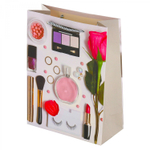 Пакет подарочный бумажный Alingar, (L+) 26х32х10 см, "Для нее", ламинация, глиттер, (4 дизайна в коробе)