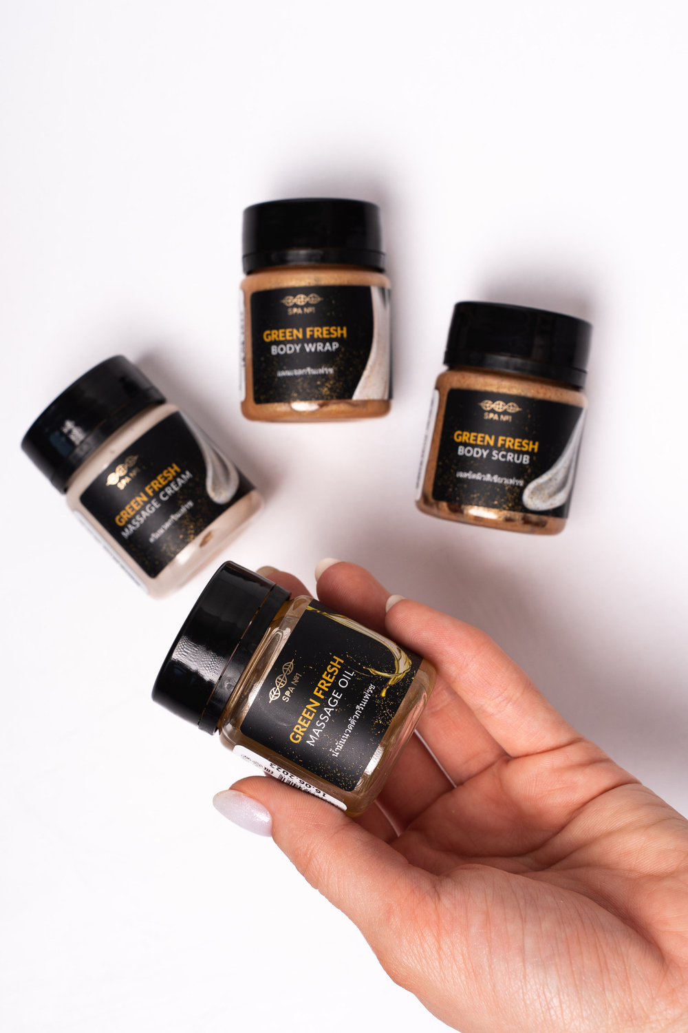 Тревел-набор мерцающее золото Green Fresh SPA№1