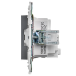 SKANDY Розетка с заземлением с защитными шторками 16А SK-R04Gr серый IEK