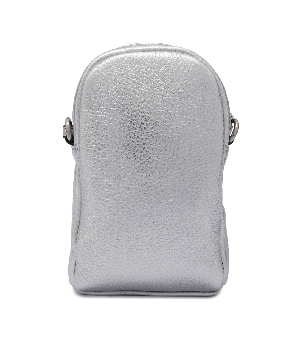 Кожаная сумка через плечо Patrizia Pepe - серебряный(7B0009 L001)