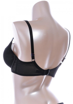 Бюстгальтер на косточках plus size с декоративными бретелями (Размер: 95F) (Цвет: телесный)