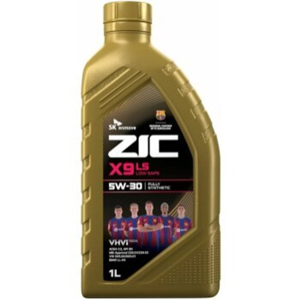 Масло моторное ZIC X9 LS 5w30 SN/CF, ACEA С3, Dexos2 1л