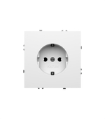 Розетка встраиваемая VOLTUM S70 с заземлением 16А, (белый глянцевый)