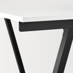 Письменный стол - IKEA TROTTEN, 140х80 см, белый/черный, ТРОТТЕН ИКЕА